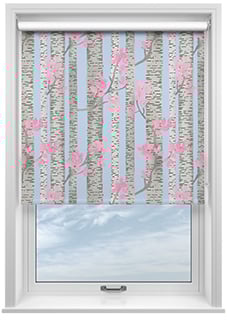 Birch Tree, Spring Pastels - Twist&Fit Roller Blind